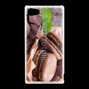 Coque Sony Xperia Z5 Compact Macaron chocolat 