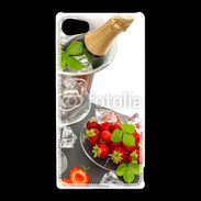 Coque Sony Xperia Z5 Compact Champagne et fraises
