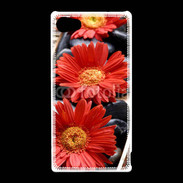 Coque Sony Xperia Z5 Compact Fleurs Zen rouge 10