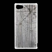 Coque Sony Xperia Z5 Compact Rose des vents sur fond en bois