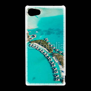 Coque Sony Xperia Z5 Compact Vue aérienne Bungalow à Tahiti