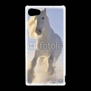 Coque Sony Xperia Z5 Compact Cheval blanc dans la neige