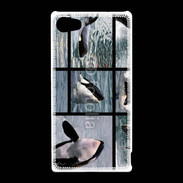 Coque Sony Xperia Z5 Compact Orque noir et blanc