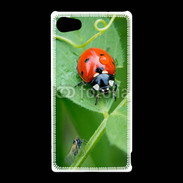 Coque Sony Xperia Z5 Compact Coccinelle sur une feuille