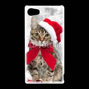 Coque Sony Xperia Z5 Compact chat de noël 500