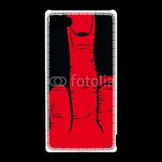 Coque Sony Xperia Z5 Compact Red hand show fuck