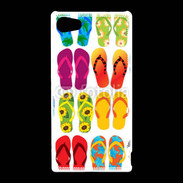 Coque Sony Xperia Z5 Compact Flip flop de tongues