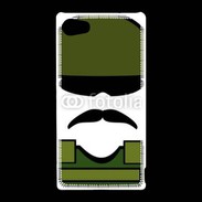 Coque Sony Xperia Z5 Compact Moustache militaire