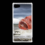Coque Sony Xperia Z5 Compact Enorme poisson chassant bateau de pêcheurs