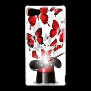 Coque Sony Xperia Z5 Compact Papillons magiques rouges