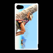 Coque Sony Xperia Z5 Compact Sieste contre un palmier sur la plage