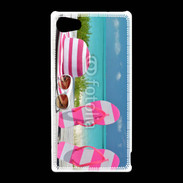 Coque Sony Xperia Z5 Compact La vie en rose à la plage