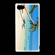 Coque Sony Xperia Z5 Compact Palmier sur la plage tropicale