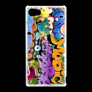 Coque Sony Xperia Z5 Compact Graffiti seamless background. Hip-hop art
