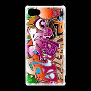 Coque Sony Xperia Z5 Compact graffiti seamless background 500