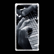 Coque Sony Xperia Z5 Compact Musicien de blues à la guitare