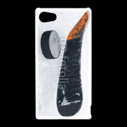 Coque Sony Xperia Z5 Compact Crosse et palet de Hockey sur glace