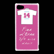 Coque Sony Xperia Z5 Compact 3/4 aile droit Bonus offensif-défensif Rose
