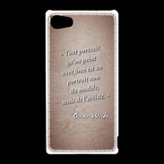 Coque Sony Xperia Z5 Compact Portrait Ame Rouge Citation Oscar Wilde