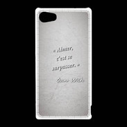 Coque Sony Xperia Z5 Compact Aimer Gris Citation Oscar Wilde