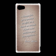 Coque Sony Xperia Z5 Compact Chaque fois Rouge Citation Oscar Wilde