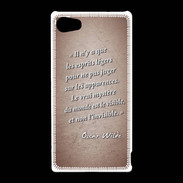Coque Sony Xperia Z5 Compact Esprits légers Rouge Citation Oscar Wilde
