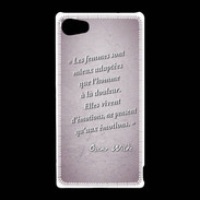 Coque Sony Xperia Z5 Compact Femmes émotions Rose Citation Oscar Wilde