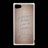Coque Sony Xperia Z5 Compact Brave Rouge Citation Oscar Wilde