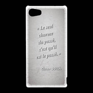 Coque Sony Xperia Z5 Compact Charme passé Gris Citation Oscar Wilde