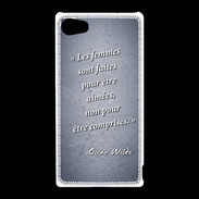 Coque Sony Xperia Z5 Compact Femmes comprises Bleu Citation Oscar Wilde