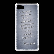 Coque Sony Xperia Z5 Compact Sagesse rêves Bleu Citation Oscar Wilde