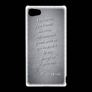 Coque Sony Xperia Z5 Compact Sagesse rêves Noir Citation Oscar Wilde