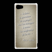 Coque Sony Xperia Z5 Compact Spectateur Sepia Citation Oscar Wilde