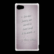 Coque Sony Xperia Z5 Compact Survie mort Rose Citation Oscar Wilde