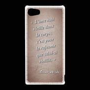 Coque Sony Xperia Z5 Compact Ame nait Rouge Citation Oscar Wilde