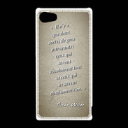 Coque Sony Xperia Z5 Compact Gens attrayants Sepia Citation Oscar Wilde