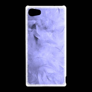 Coque Sony Xperia Z5 Compact Effet de plumes bleues PR