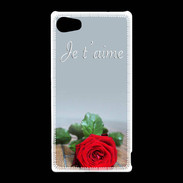Coque Sony Xperia Z5 Compact Belle rose PR