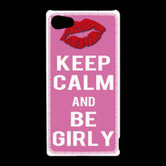 Coque Sony Xperia Z5 Compact Keep Calm Girly Rose