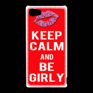 Coque Sony Xperia Z5 Compact Keep calm Girly Rouge