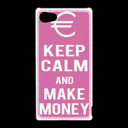 Coque Sony Xperia Z5 Compact Keep Calm Make money Rose