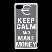 Coque Sony Xperia Z5 Compact Keep Calm Make money Gris