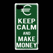 Coque Sony Xperia Z5 Compact Keep Calm Make money Vert