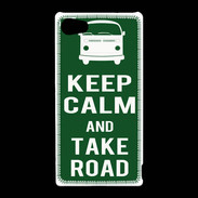 Coque Sony Xperia Z5 Compact Keep Calm Take road Vert
