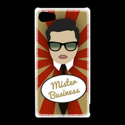 Coque Sony Xperia Z5 Compact Mister Business Brun