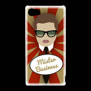 Coque Sony Xperia Z5 Compact Mister Business Chatain