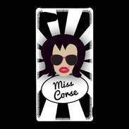 Coque Sony Xperia Z5 Compact Miss Corse Brune