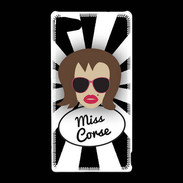 Coque Sony Xperia Z5 Compact Miss Corse Chatain