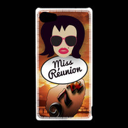 Coque Sony Xperia Z5 Compact Miss Réunion Brune