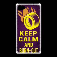 Coque Sony Xperia Z5 Compact Keep Calm and Burn Out violet